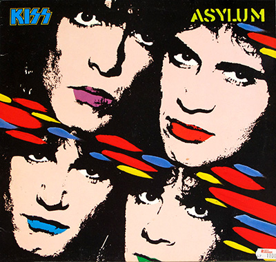 KISS - Asylum (Two International Versions)  album front cover vinyl record